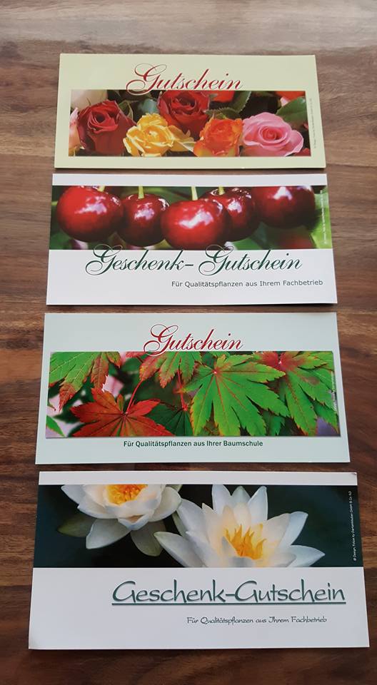 Gutschein Pflanzenmarkt - Baumschulen - Gartengestaltung Stefan Saliter